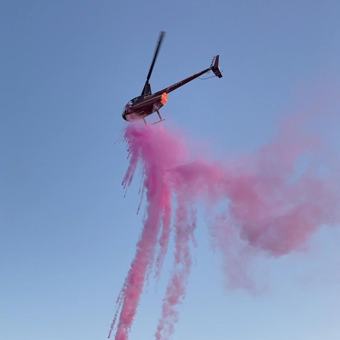 purple helicopters