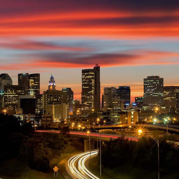 Downtown Sunset Helicopter Tour in Columbus Ohio