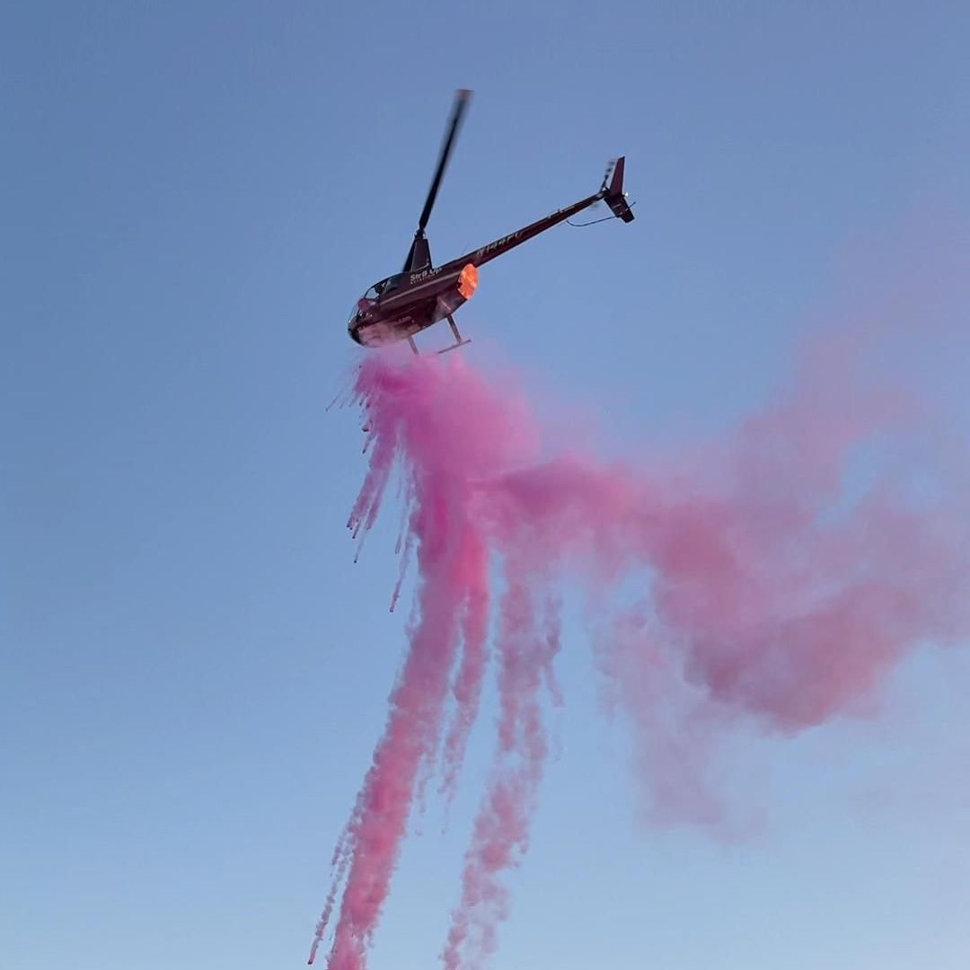 Helicopter Gender Reveal